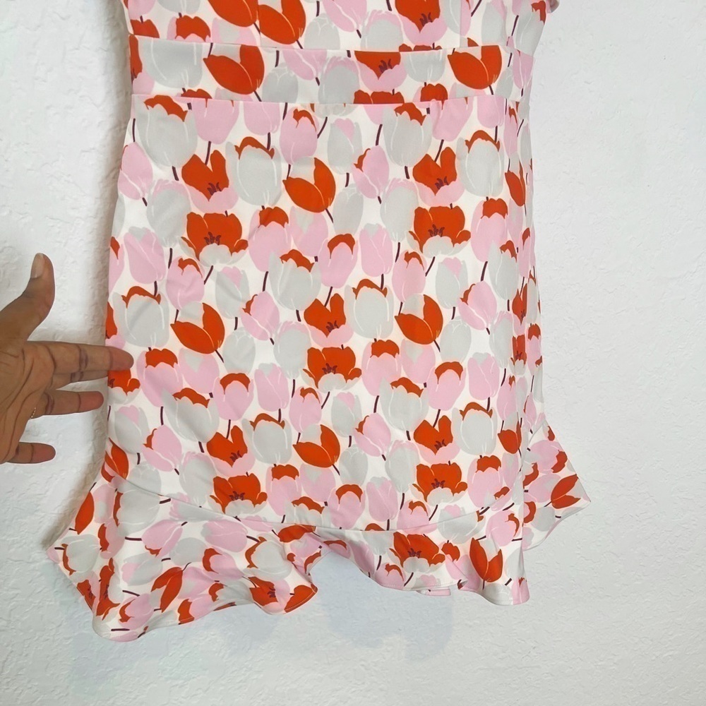 Black Halo Zalda Ruffled Floral Mini Dress - Picture 5 of 11